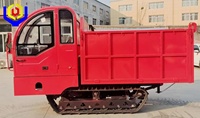 Mini-dumper sur chenilles multifonctionnel, moteur diesel, 3 tonnes, transporteur haute performance pour la construction