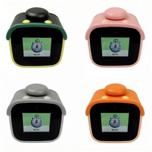 <span class=keywords><strong>Réveil</strong></span> <span class=keywords><strong>radio</strong></span> avec sons d'oiseaux, veilleuse LED, hélicoptère gonflable à strass, fonction de secousses pour lit, compatible AI et commande vocale, conforme RoHS, idéal comme cadeau - Product Image 1