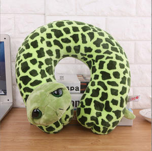 Tête d'animal de dessin animé personnalisable en forme de <span class=keywords><strong>U</strong></span> oreiller support traitement peluche <span class=keywords><strong>jouet</strong></span> - Product Image 1