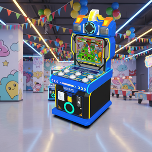 Máquina recreativa de alta calidad de hierro, tipo Whack-a-Mole de coches de carreras dobles, operada con monedas, con <span class=keywords><strong>cambiador</strong></span> de voz en inglés de 1 año para niños - Product Image 2