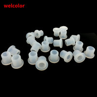 Manchons de protection en caoutchouc de silicone de type T, bouchons de trou d'étanchéité creux, pièces de rechange, joints OD ID 2,5 3 3,5 4 4,5 5 5,5 6 7 8 10 mm