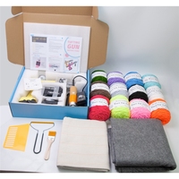 Kit pistolet à touffeter sans fil 2 pièces batteries 2.0Ah 2 en 1 coupe/boucle Pile sans fil touffetage tapis Machine outil de couture CE & MSDS