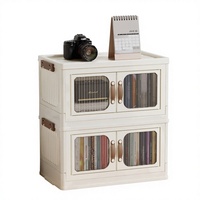 Boîtes de rangement pliables grande capacité avec roulettes, design modulaire, conteneurs en plastique pour cuisine, garde-manger et chambre d'enfant