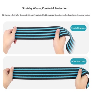 Genouillère de soutien personnalisée pour le basketball, la course à pied, le cyclisme, le volley-ball – Hommes, Femmes – Attelle de genou pour l'arthrite avec sangles et bande de résistance - Product Image 5