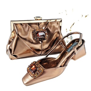 Bella africana signore <span class=keywords><strong>scarpe</strong></span> da festa e borsa di corrispondenza italiana all'ingrosso scarpa e borsa Set per la festa di nozze delle donne - Product Image 6