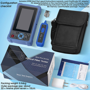 AUA800UมินิOTDR 1310/1550nm 26/24dBไฟเบอร์ออปติกสะท้อนแสงหน้าจอสัมผัสVFL OLS OPMเหตุการณ์แผนที่อีเธอร์เน็ตทดสอบสายเคเบิล - Product Image 6