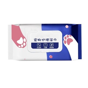 Toallitas para mascotas, 80 piezas, fórmula suave para limpieza y desodorización de gatos y perros - Product Image 5