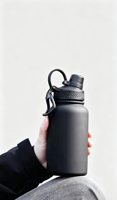Bouteille isotherme double paroi en acier inoxydable robuste avec anse, anti-fuite, pour sport, fitness et activités modernes