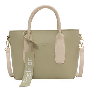 Borsa a forma di cuscino a tracolla di colore puro da donna di grande capacità con cerniera borsa in pelle portatile - Product Image 5