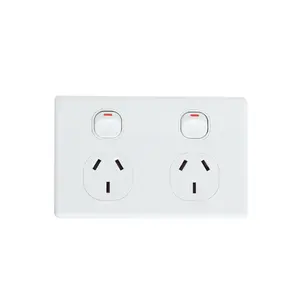 Good Quality SAA Australian New Zealand Standard Double Power Point GPO Dual Socket Outlet China Suppliers