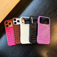 Coques de téléphone pour iPhone 17, style européen et américain, texture cuir, couleur unie, plusieurs couleurs disponibles, coques de téléphone avec logo OEM