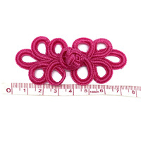 Boutons de costume Cheongsam Tang en nylon à cinq feuilles faits à la main en usine