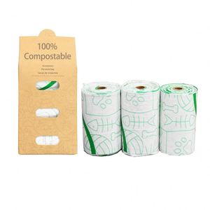 Custom Leak-proof Bio Degradable Dog Eco Friendly <b>Compostable</b> Biodegradable Poop <b>Bags</b> for Pet Poop - Product Image 4