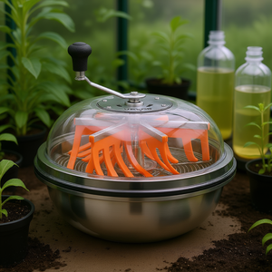 Vevor Bowl Trimmer 16 pouces, machine de coupe manuelle humide et sèche pour hydroponie, en acier inoxydable, avec affichage visuel pour couper les feuilles de plantes - Product Image 2