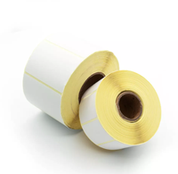 Taille personnalisée blanc vierge 58x40 60x80 57x30 50x25 100x150 étiquette d'expédition thermique rouleau d'étiquette de code à barres