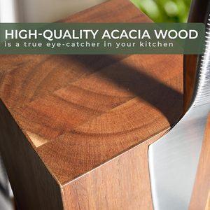 Đa Chức Năng Hot Bán Từ <span class=keywords><strong>Knife</strong></span> Chủ Làm Bằng Gỗ Keo-360 Độ Xoay Dao Khối Mà Không Cần Dao - Product Image 4