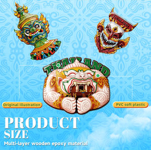 Productos Culturales Creativos OEM, Imanes de Refrigerador con Diseño 3D de Criaturas Míticas Tailandesas, Adornos de Estilo Tradicional y Encantador - Product Image 2