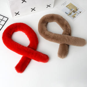 Vente en gros 2025 Hiver Dames Fausse Fourrure de Lapin Écharpe Fil Fourrure de Vison Fourrure - Product Image 6