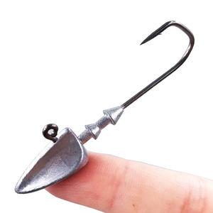 GS 4g 5g 7g 10g 15g balık yalancı yem kafaları çizgili bas fluke cazibesi kurşun jig kafa kanca balık yalancı yem kafaları solucan kanca - Product Image 4