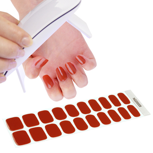 Huizi Gel UV Style Français Produit de Beauté pour Ongles Vente en Gros Nouveaux Autocollants d'Ongles en Gel UV Semi-Durcis Wraps d'Ongles en Gel - Product Image 2