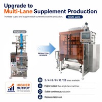 Machine d'emballage automatique de sachets liquides à scellage arrière 10 voies pour solution bucco-dentaire, certifiée CE, à entraînement servo