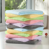 Chiffon carré en microfibre 230 g/m² réutilisable léger doux absorbant sans peluches sans bordure séchage rapide multi-usage pour la cuisine