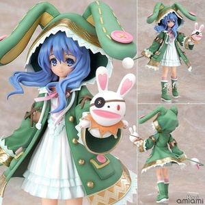 Figurine Anime Sexy 18CM DATE A LIVE Himekawa Yoshino avec Cape à Capuche et Oreilles de Lapin Vertes, Modèle de Poupée, Jouet, Cadeau, Collection PVC - Product Image 2