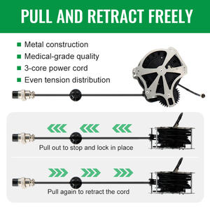 גלגל כבל חשמלי נשלף אוטומטי של Mella 220V/110V לשימוש תעשייתי - Product Image 3