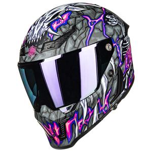 成人男性女性フルフェイスDOT ECEデュアルVisoヘルメットピンロックCascos Para MotosモデルMF509 ILMオートバイ用ヘルメット - Product Image 1