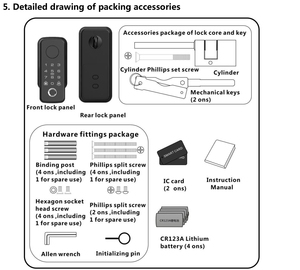 Hệ Thống Khách Sạn App Khóa Cửa Chốt Cửa Chốt Cửa Khóa Cửa Chốt Cửa Khóa Cửa Điện Tử Vân Tay Chốt Cửa Chốt Cửa Chốt Cửa Chốt Cửa - Product Image 5