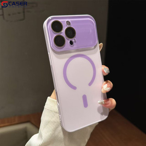 Funda de teléfono de carga magnética de gran agujero para Iphone12 13promax textura mate cobertura completa carcasa dura resistente a caídas para Iphone17 - Product Image 4