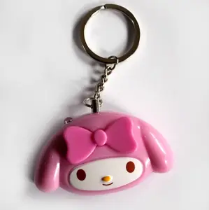 Lovely cute little girl Personal Safety Alarm Anti Attack Keychain Self Defense Alarm