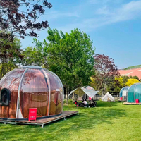 Tente dôme de jardin extérieur pour enfants-Igloo géant en cristal clair pour les fêtes Matériau PC transparent