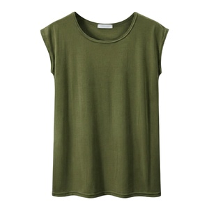 Camiseta sin mangas de verano para hombre, estilo nuevo 2026, transpirable, informal, de color sólido, TKAN28Z, premium, suave, 100% algodón, cuello redondo, básica. - Product Image 1