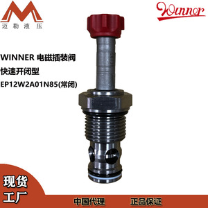 Vanne directionnelle à solénoïde Winner EP12W2A01N85 pour circuit hydraulique inversible, en acier au carbone zingué - Product Image 2