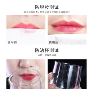 Le nouveau rouge à lèvres double tête étanche ensemble durable ne se décolore pas couleur ne colle pas tasse bouche rouge maquillage en gros - Product Image 5
