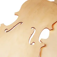 Pièces de violon inachevées pour 4/4 3/4 1/2 1/4 1/8 Violino bricolage violon haut arrière pièces accessoires violons corps faisant Luthier