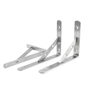 Fengcheng Hardware Stainless Steel Triangular Bracket 4mm Thick 400mm Long For <b>Shelf</b> Support <b>Cabinet</b> Door Mounting - Product Image 4