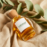 Cilindro de lujo Parfum Cap Botella de perfume de vidrio Fragancia Botella de spray Tapa DE CORONA DE MADERA