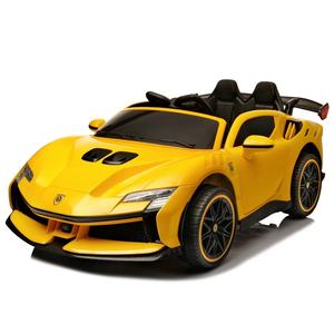 Moto électrique de course pour enfants, écologique, verte, bleue, rose, noire, avec repose-pieds pliables et bouton de klaxon - Product Image 3