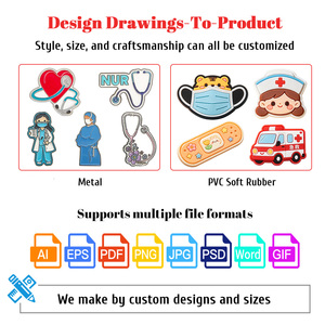 Dijes Personalizados de PVC para Estetoscopio, de Goma Suave, con Diseños de Enfermeras y Doctores, Decoraciones para el Cuidado de la Salud, Artículos Promocionales, MOQ Bajo, Respuesta Rápida - Product Image 3