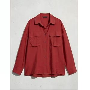 Chemise oversize pour femmes, manches longues, coupe ample, vêtements décontractés, streetwear, logo personnalisé, fournisseur OEM ODM - Product Image 3