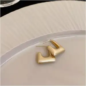 Stud Earrings Korean Set Zirconia Luxury 2023 Long Big Ladies Black Men Clip On Moissanite Aesthetic Pressed Flower Earrings