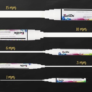 Commercio all'ingrosso <span class=keywords><strong>pennarello</strong></span> di gesso liquido <span class=keywords><strong>bianco</strong></span> 1mm, 3mm, 6mm, 10mm, 15mm punta a secco/bagnato cancellano <span class=keywords><strong>pennarello</strong></span> <span class=keywords><strong>per</strong></span> finestra <span class=keywords><strong>lavagna</strong></span> vetro - Product Image 2