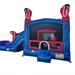 ปราสาทเป่าลม PVC สำหรับสวนสนุกและสนามเด็กเล่นกลางแจ้ง-ใช้ในเชิงพาณิชย์ รับน้ำหนักได้ 500 กก. ติดตั้งง่าย - Product Image 2