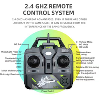 F22 RC Jet Avion Modèle Avion 2.4Ghz 4 Canaux Télécommande avec Double Modes de Vol Jet Fighter Jouet pour Enfants et Adultes