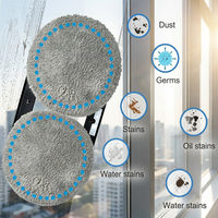 Robot Limpiacristales Inteligente con Control por Aplicación OEM, Pulverización Automática de Agua, Succión Ajustable de 2700pa, Alimentación de Emergencia UPS