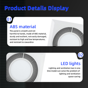 Ventilateur <span class=keywords><strong>d</strong></span>'extraction <span class=keywords><strong>de</strong></span> fabrication OEM avec éclairage LED, montage mural, moteur, <span class=keywords><strong>entrée</strong></span> <span class=keywords><strong>d</strong></span>'<span class=keywords><strong>air</strong></span> pour chambre, cuisine, bureau - Product Image 5