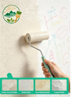 Peinture d'émulsion acrylique liquide mate de haute qualité pour murs intérieurs, couleur personnalisée, application au pinceau