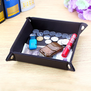Vassoio <span class=keywords><strong>da</strong></span> tavolo in pelle personalizzato vassoio <span class=keywords><strong>da</strong></span> portata per monete chiavi <span class=keywords><strong>da</strong></span> comodino - Product Image 2